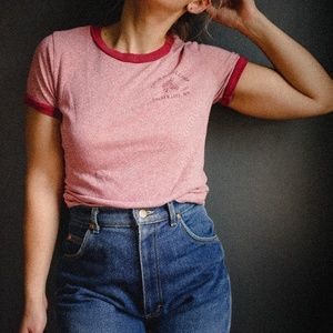 Vintage Paper Thin Abercombie Ringer Shirt